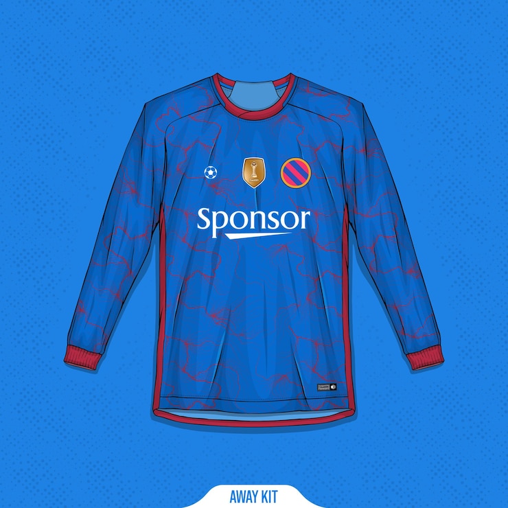 Vettore gratuito collezione maglie sportive - kit calcio per sublimazione