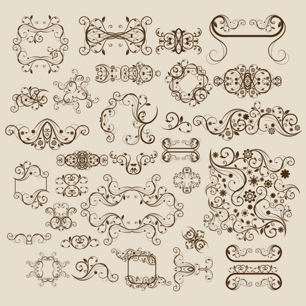 collezione ornamentale floreale