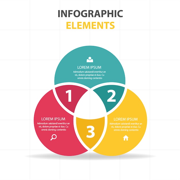 colorato astratto cerchio modello di business infografica