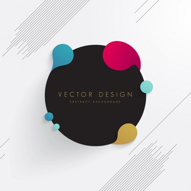 Vettore gratuito colorato astratto