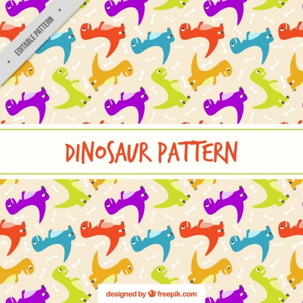 Vettore gratuito colorato disegno rex dinosauro