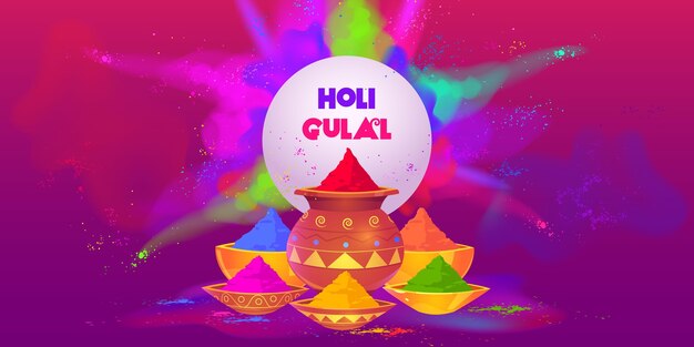 Colorato holi gulal