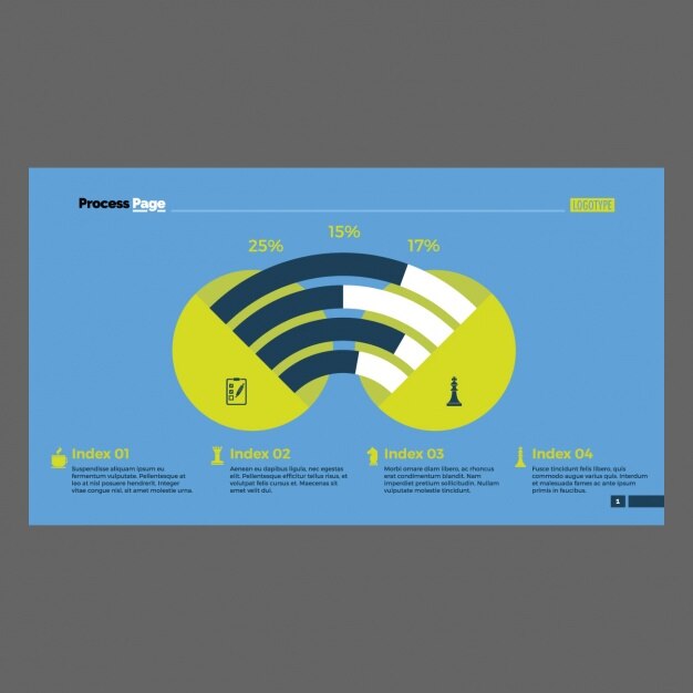 Vettore gratuito colorato modello infografica