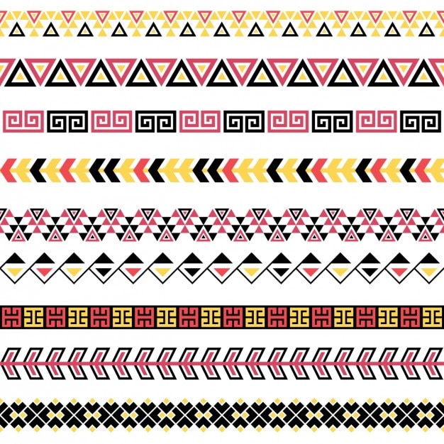 Vettore gratuito colorato separazione ornamenti