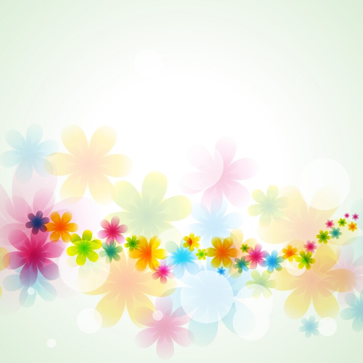 Vettore gratuito colorato sfondo floreale