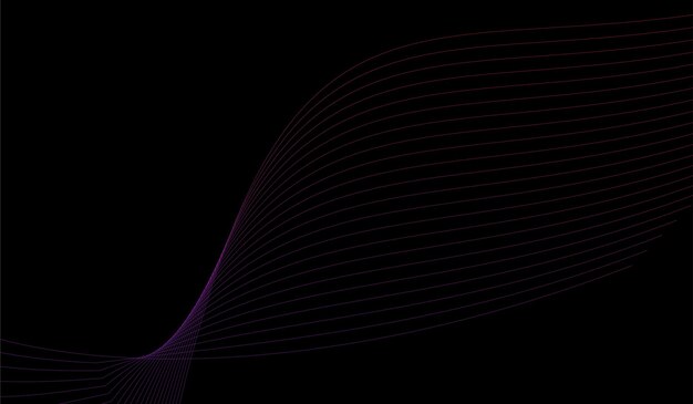 Colore dello sfondo dell'onda della linea di gradiente