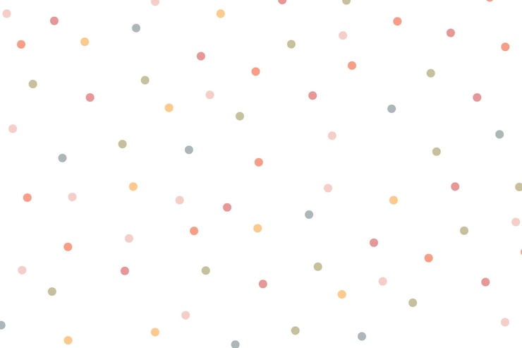 Vettore gratuito colore pastello polka dots sfondo