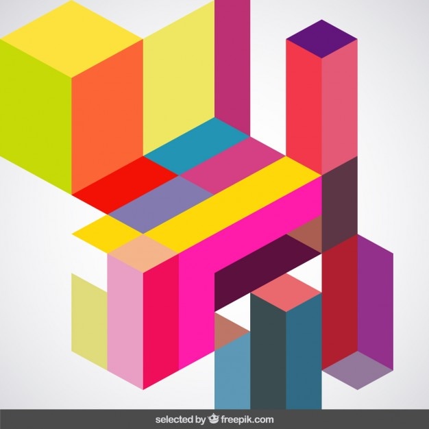 Vettore gratuito colorful astrazione geometrica