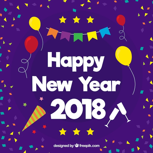 Colorful sfondo felice anno nuovo