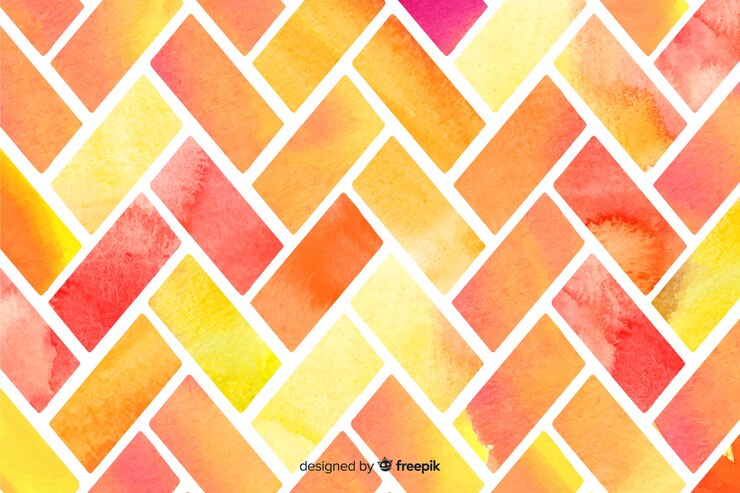 Vettore gratuito colori caldi sfondo a mosaico