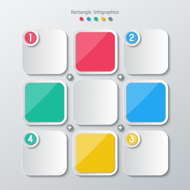Vettore gratuito colori square e grigio
