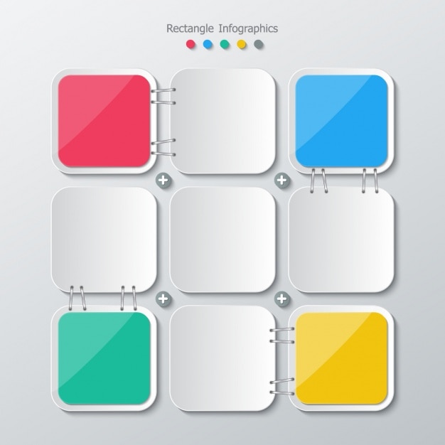 Vettore gratuito colori square e grigio