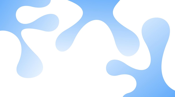 Vettore gratuito composizione astratta con forme blu fluide