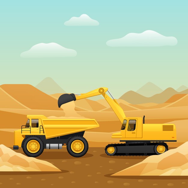 Composizione del macchinario di costruzione