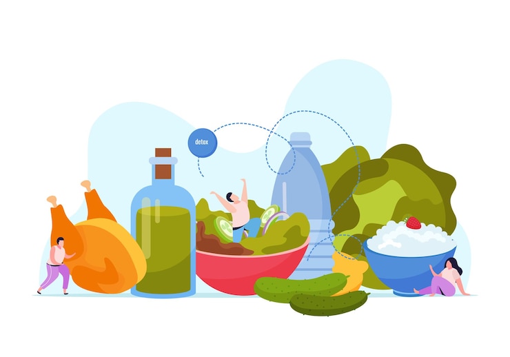 Vettore gratuito composizione di prodotti dietetici chetogenici