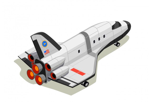 Composizione isometrica Space Shuttle