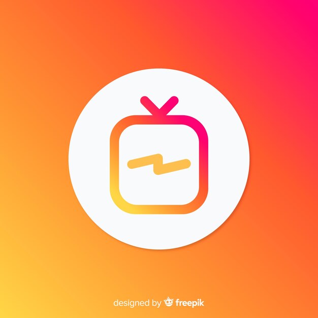 Composizione moderna instagram con gradiente di stile