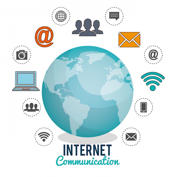 Vettore gratuito comunicazione internet