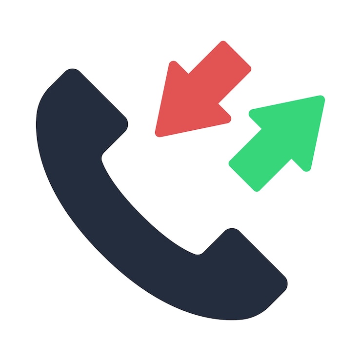 Vettore gratuito con le frecce dentro e fuori il telefono