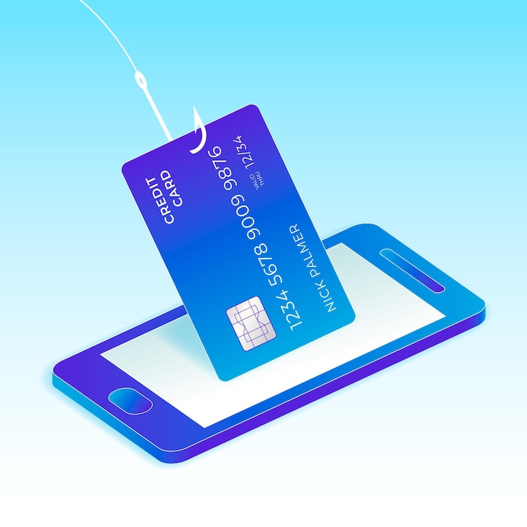 Vettore gratuito concetto di account di phishing in stile isometrico