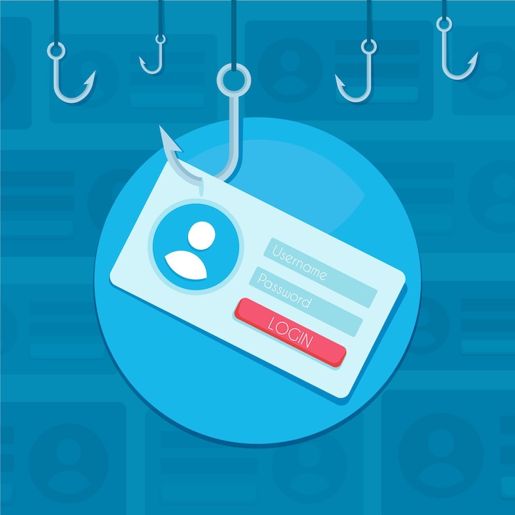 Vettore gratuito concetto di account di phishing