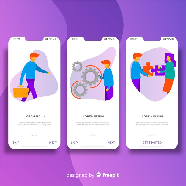 Concetto di app mobile disegnata a mano