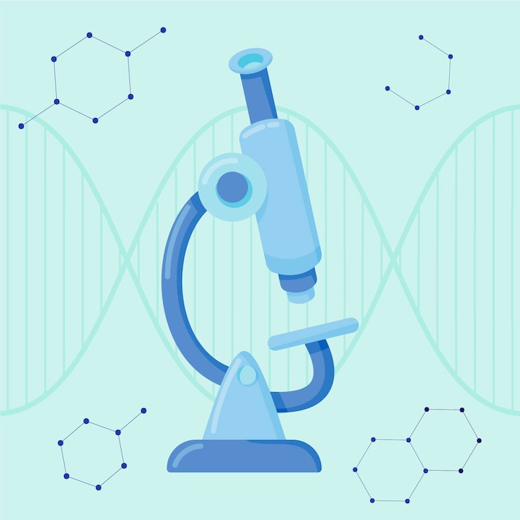 Vettore gratuito concetto di biotecnologia design piatto illustrato