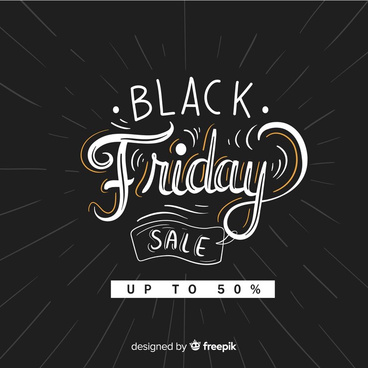 Vettore gratuito concetto di black friday disegnato a mano