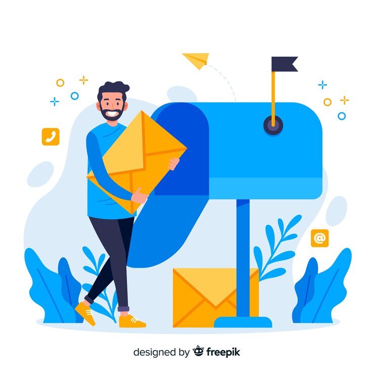 Vettore gratuito concetto di contatto per la landing page