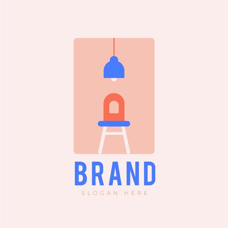 Vettore gratuito concetto di design del logo di mobili