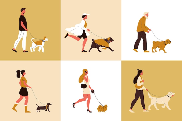 Vettore gratuito concetto di design delle razze canine