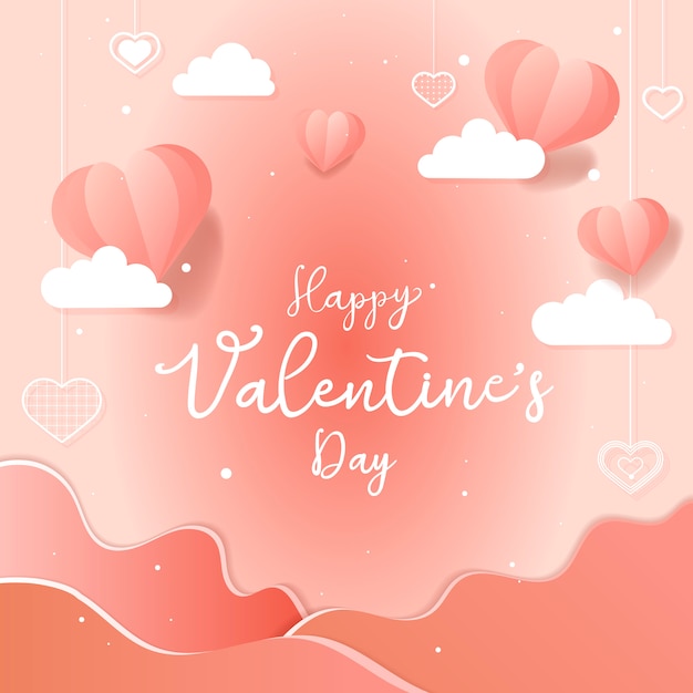Concetto di design di vettore di San Valentino