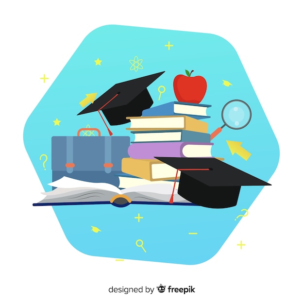 Concetto di educazione adorabile con design piatto