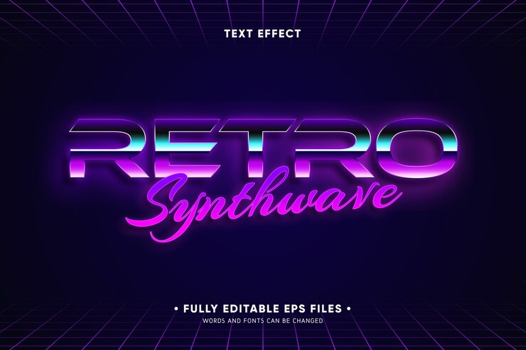 Vettore gratuito concetto di effetto del testo