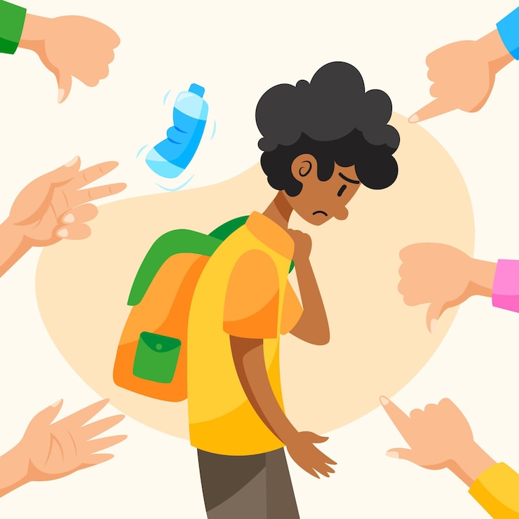 Vettore gratuito concetto di illustrazione di razzismo