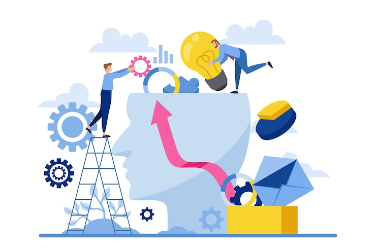 Vettore gratuito concetto di innovazione del design piatto