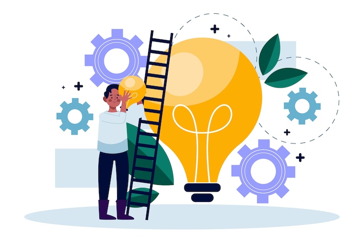 Vettore gratuito concetto di innovazione disegnato a mano