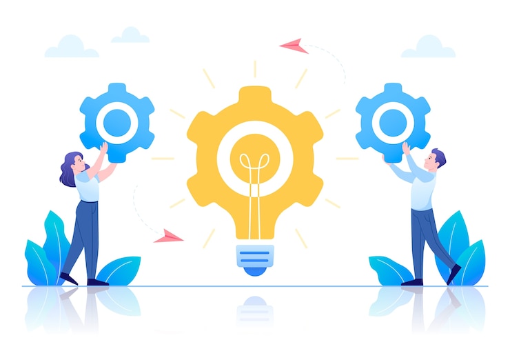 Vettore gratuito concetto di innovazione disegnato a mano