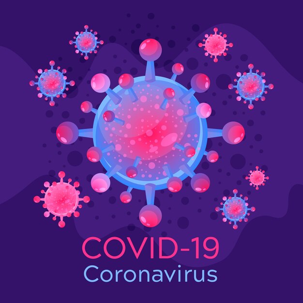 Concetto di logo di Coronavirus per modello