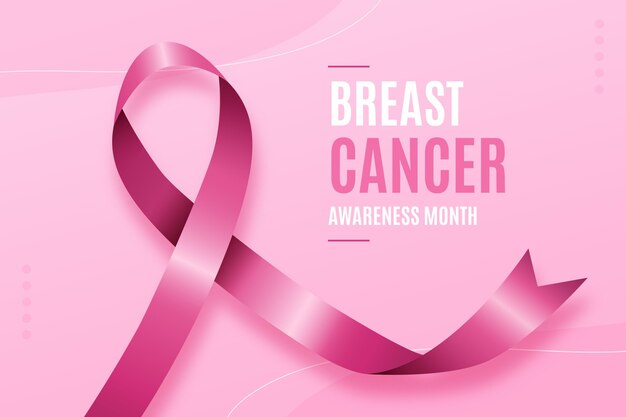 Concetto di mese di consapevolezza del cancro al seno
