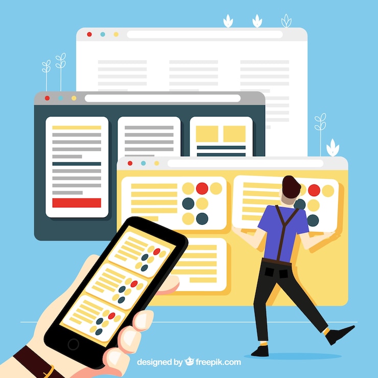 Vettore gratuito concetto di pagina di destinazione per un sito web