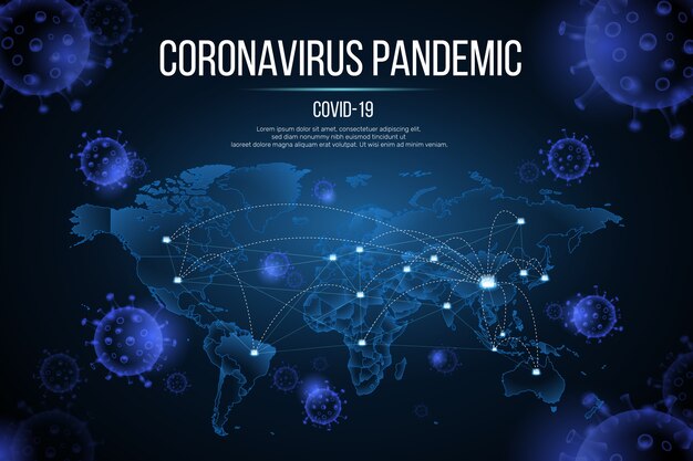 Concetto di pandemia di coronavirus