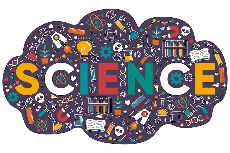 Vettore gratuito concetto di parola scienza