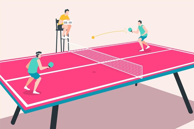 Concetto di ping-pong