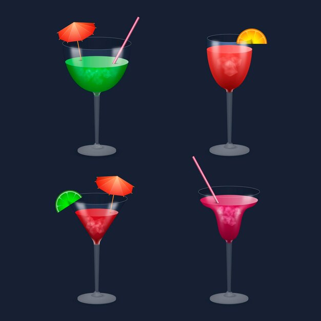 Concetto di raccolta cocktail