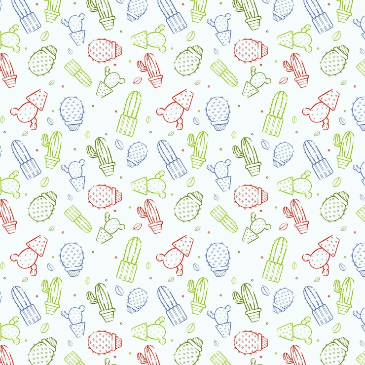 Concetto di raccolta del modello di cactus