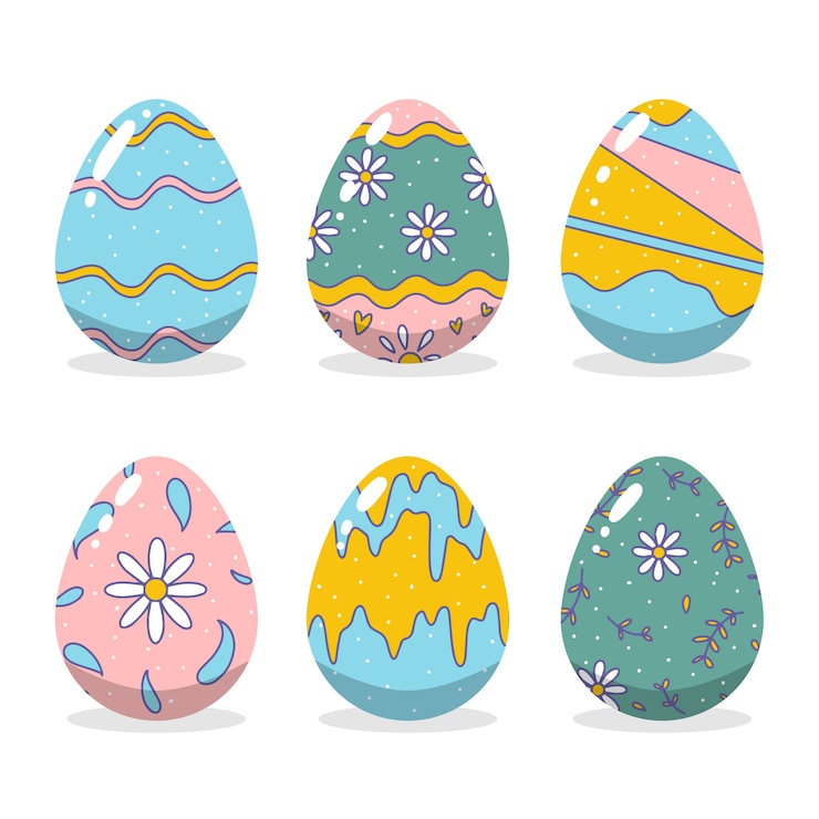 Vettore gratuito concetto di raccolta delle uova di giorno di pasqua