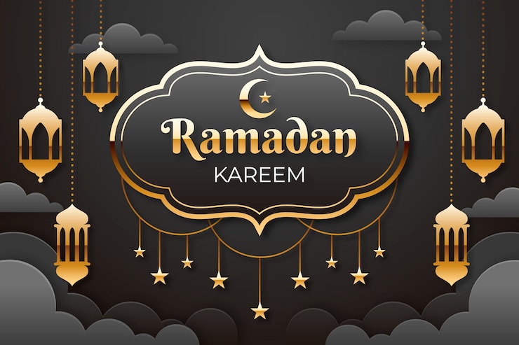 Vettore gratuito concetto di ramadan piatto