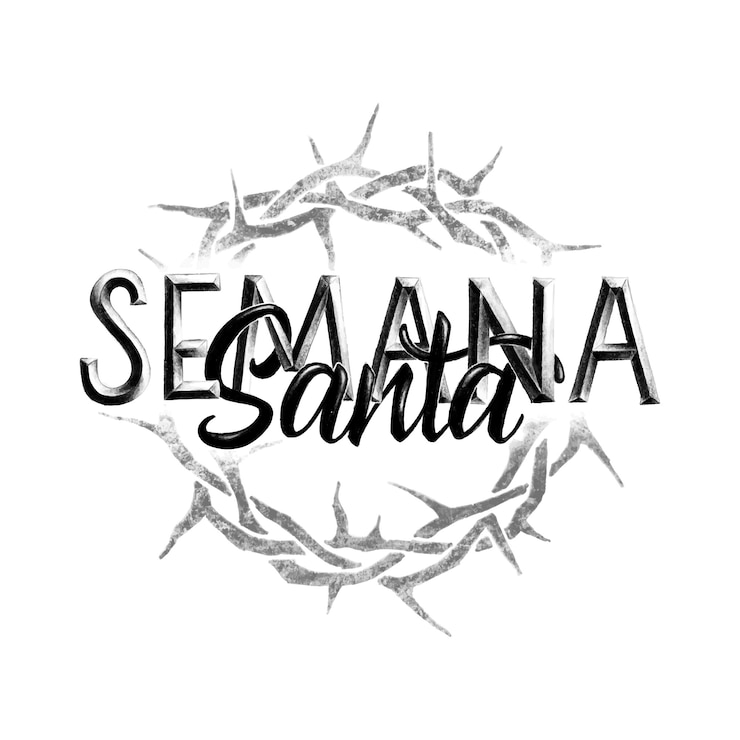 Vettore gratuito concetto di settimana santa disegnata a mano