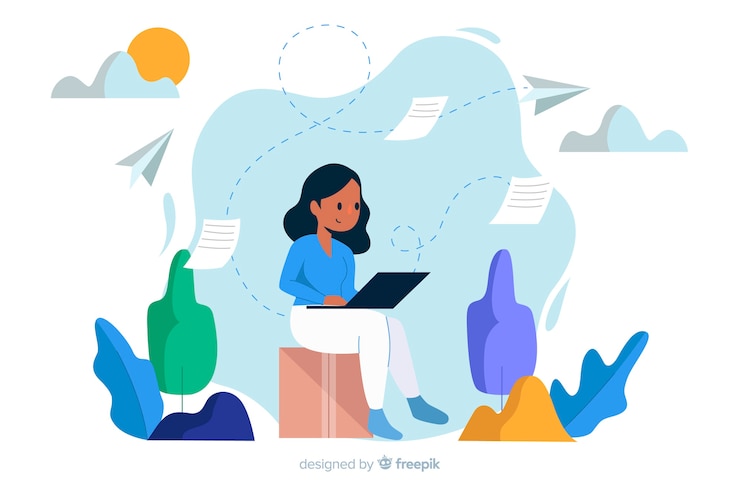 Vettore gratuito concetto di trasferimento file per landing page